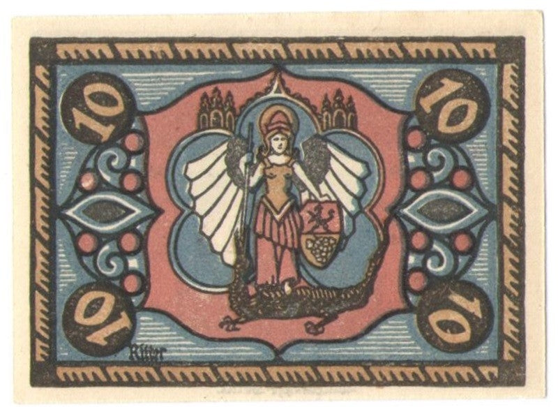 10 Pf banknot zastępczy Jena 1921