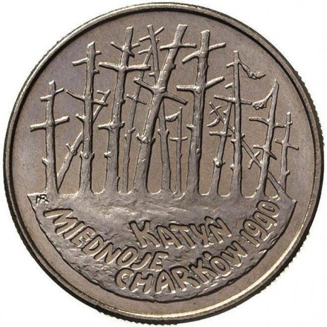 2 zł 1995 Katyń, Miednoje, Charków 1940