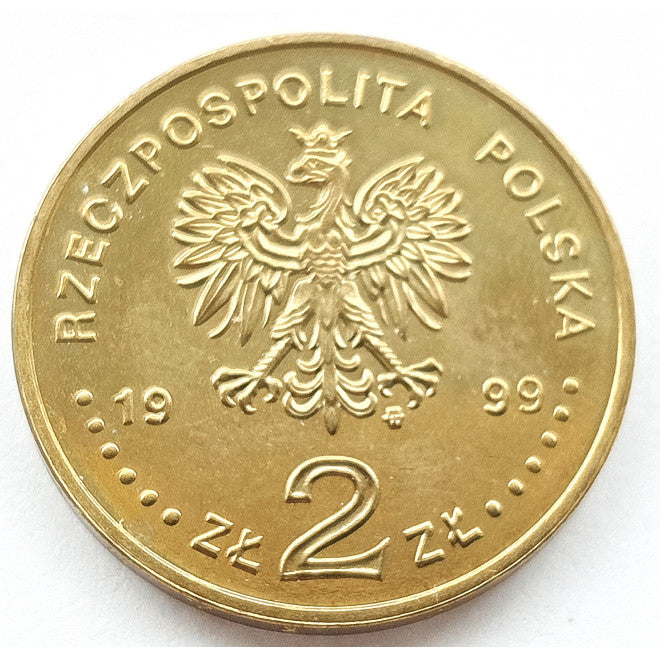 2 zł 1999 - 500. rocznica urodzin Jana Łaskiego