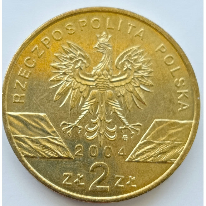 2 zł 2004 -  Zwierzęta świata: Morświn (łac. Phocoena phocoena)