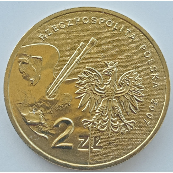 2 zł 2007 - Polscy Malarze XIX/XX w.: Leon Wyczółkowski (1852-1936)