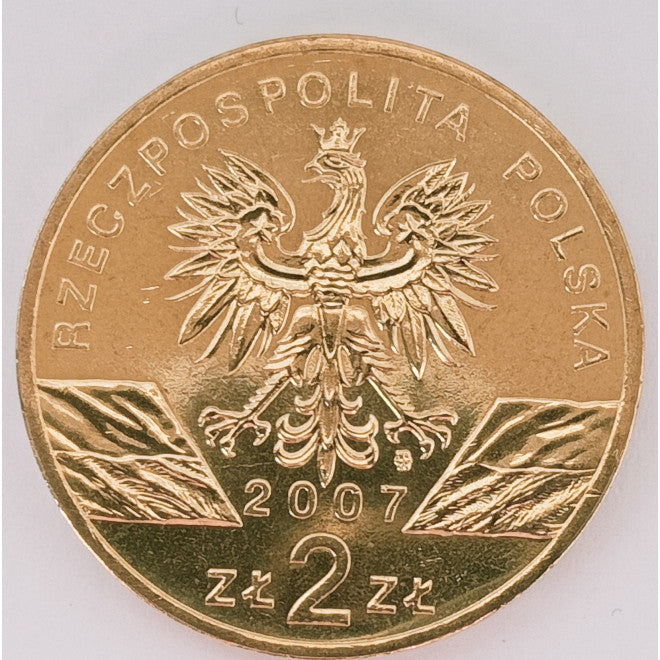 2 zł 2007 - Zwierzęta świata: Foka szara (łac. Halichoerus grypus)