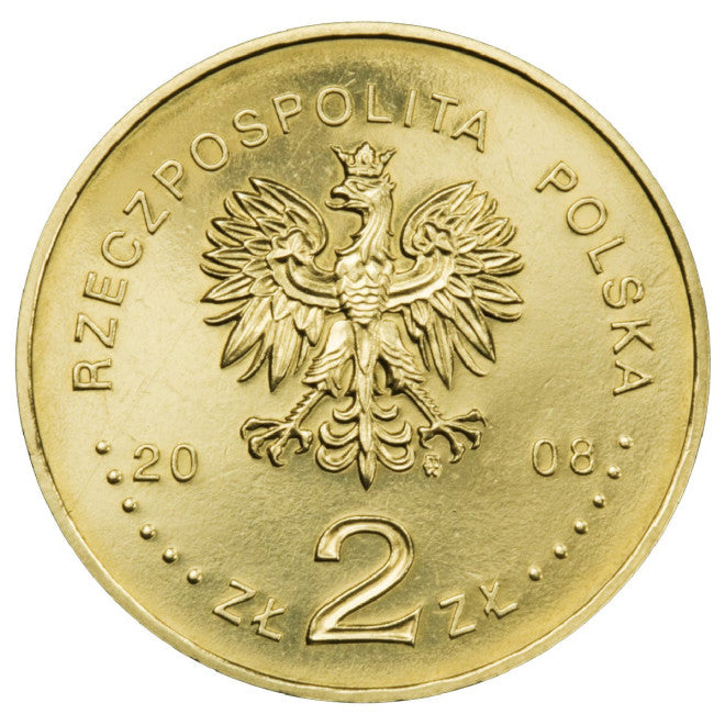 2 zł 2008 - 400. rocznica polskiego osadnictwa w Ameryce Północnej