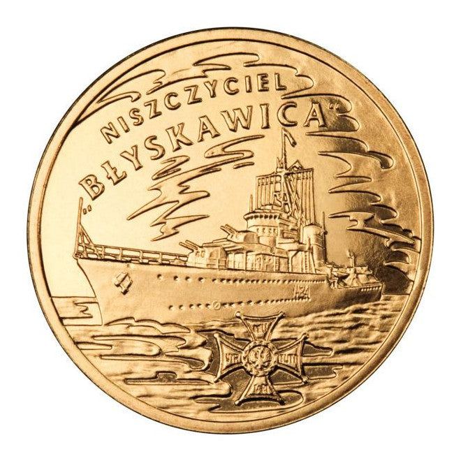 2 zł 2012 - Polskie okręty: Niszczyciel „Błyskawica”