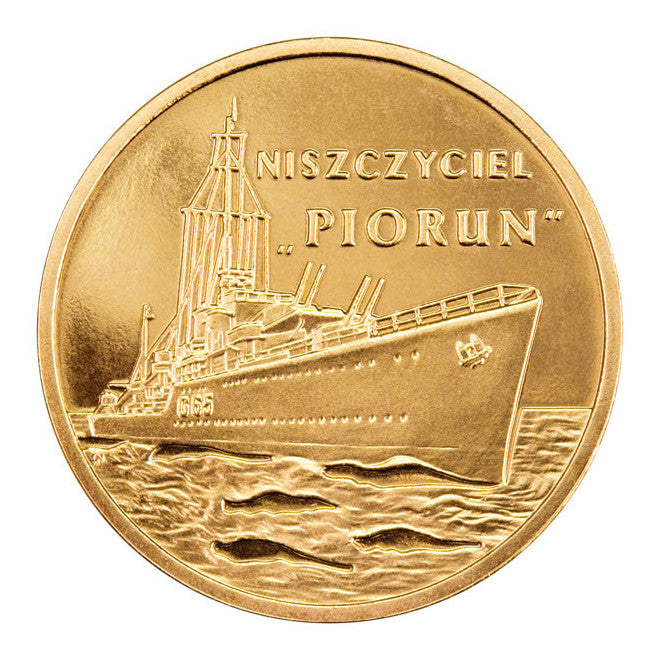 2 zł 2012 - Polskie okręty: Niszczyciel „Piorun”