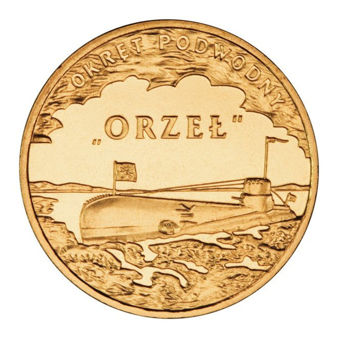 2 zł 2012 - Polskie okręty: Okręt podwodny „Orzeł”