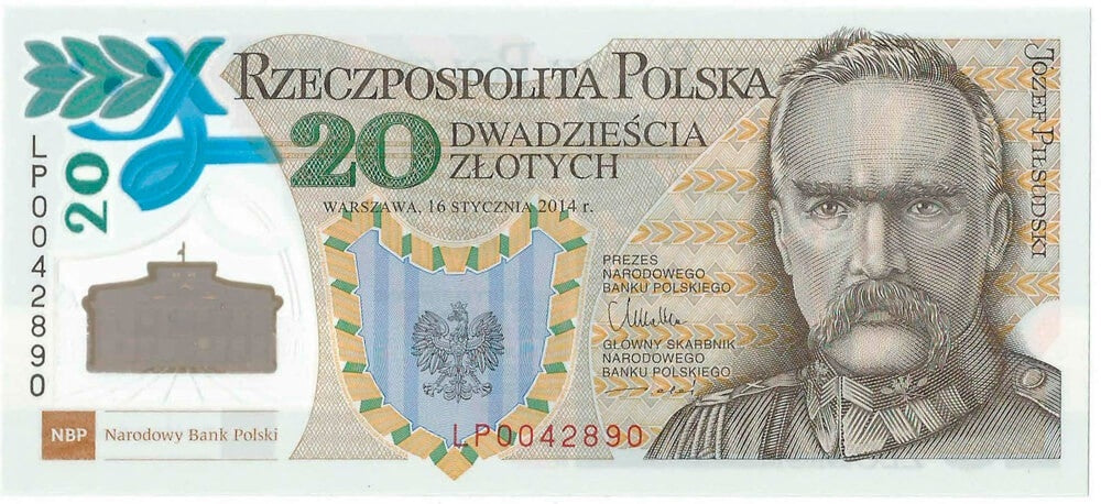 20 zł, 100. rocznica utworzenia Legionów Polskich, brak etui NBP