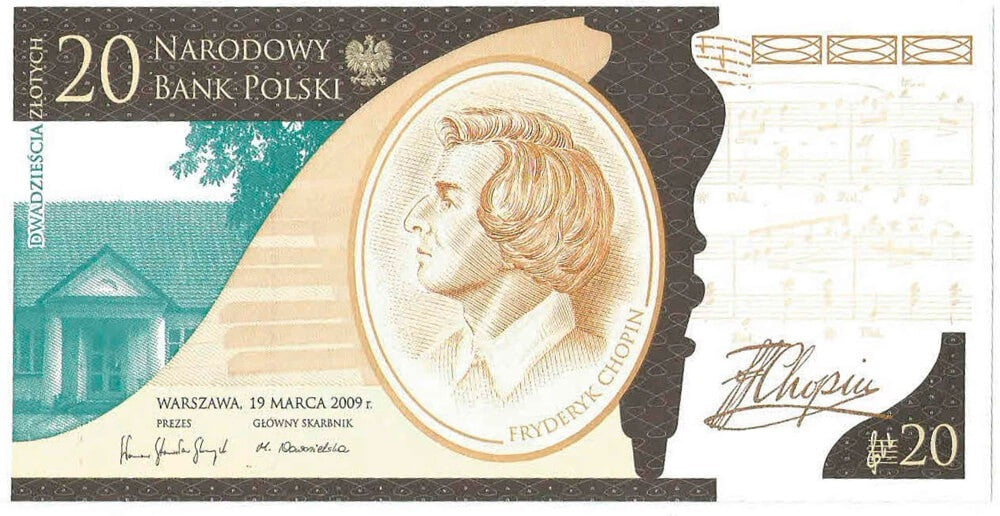 20 zł, FC0000809 200. rocznica urodzin Fryderyka Chopina, niski numer