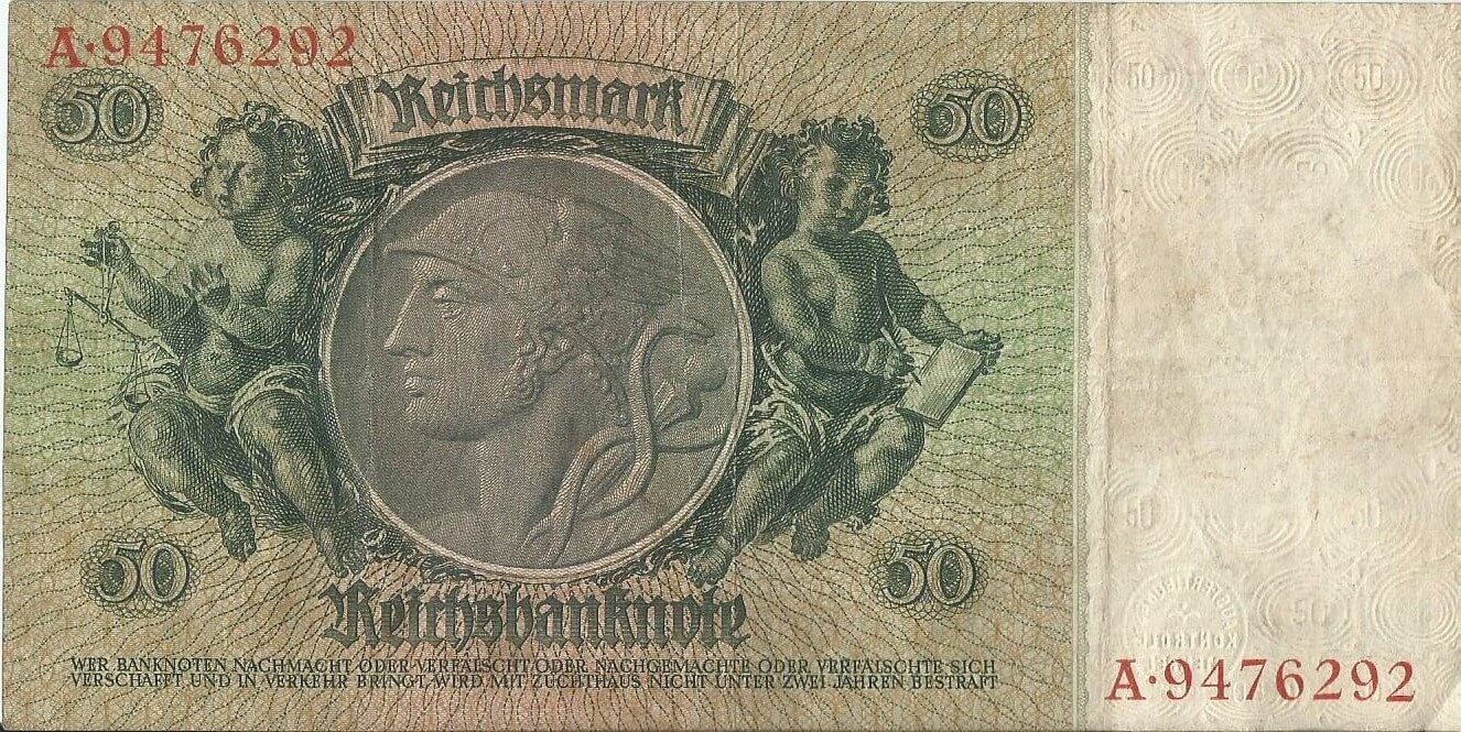 50 marek 1933, A 9476292,  stan 3