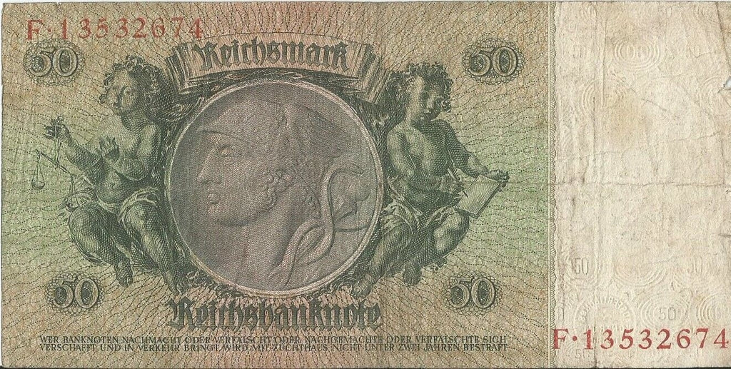 50 marek 1933, F 13532674, stan 3-