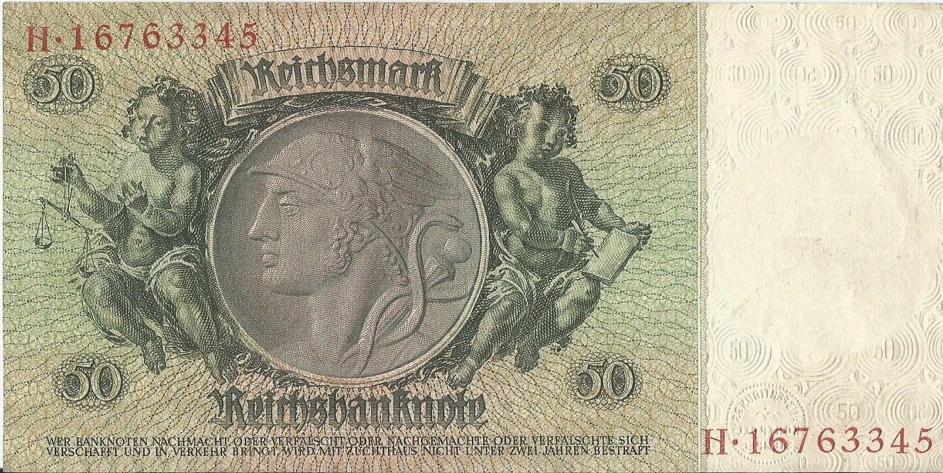 50 marek 1933, H 16763345, stan 3+