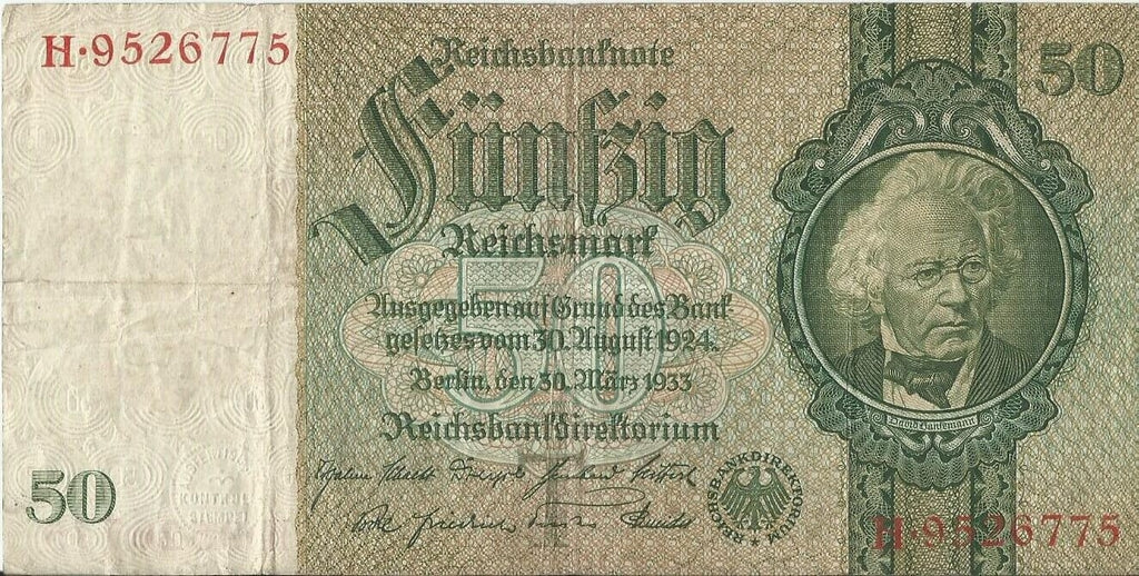 50 marek 1933, H 9526775, stan 3