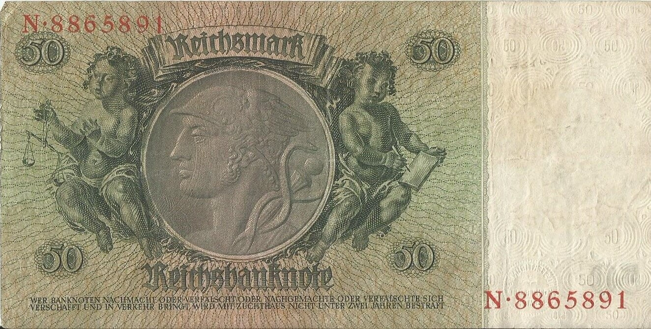 50 marek 1933, N 8865891,  stan 3