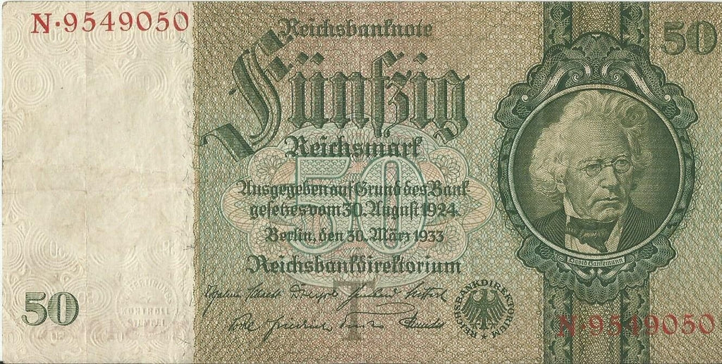 50 marek 1933, N 9549050,  stan 3