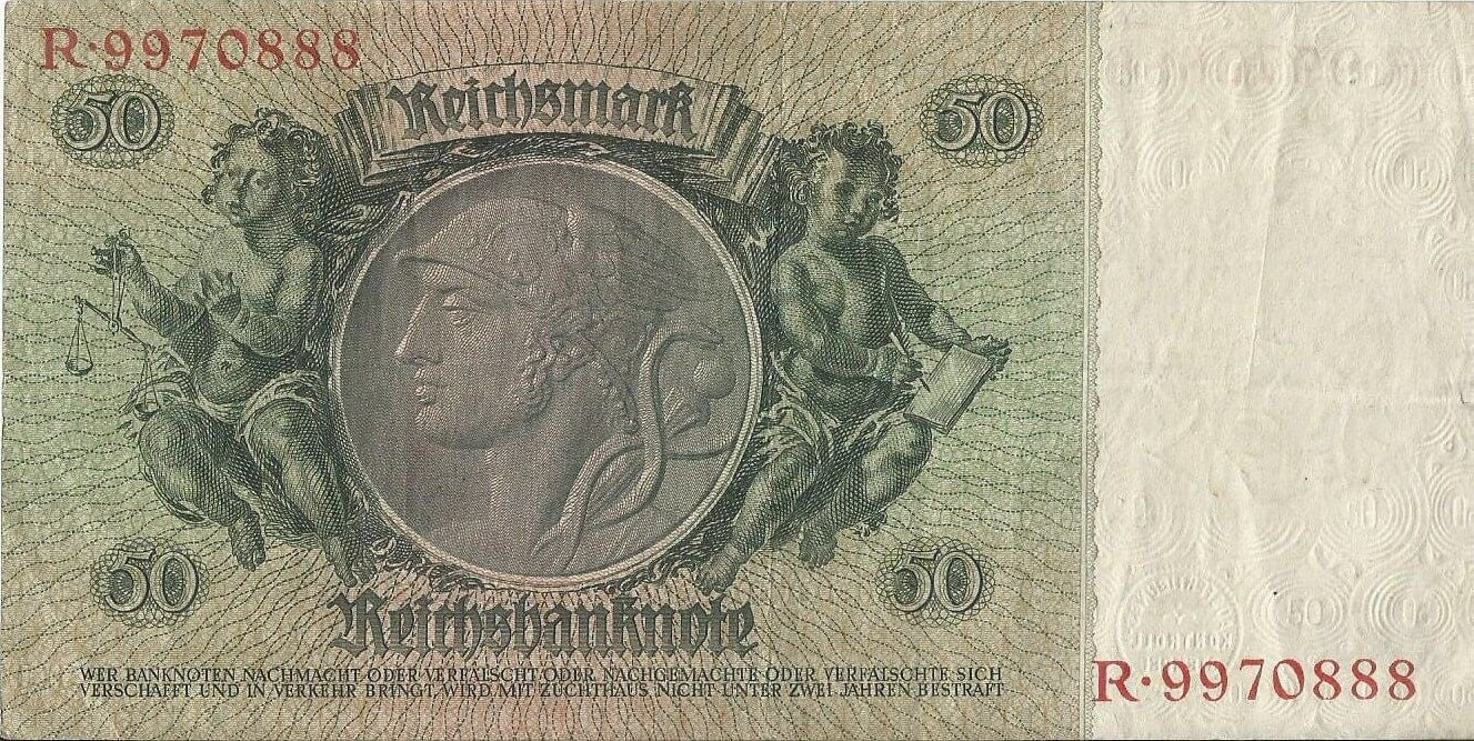 50 marek 1933, R997088, stan 3