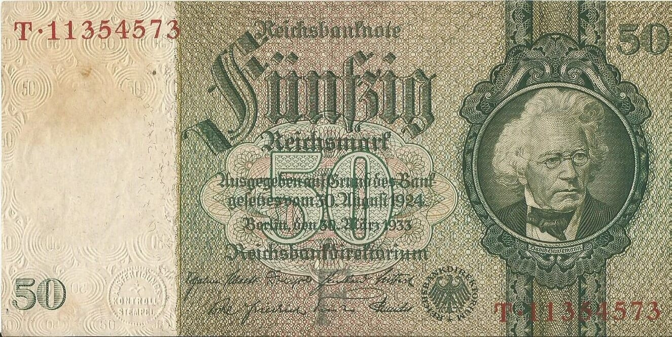 50 marek 1933, T 11354573, stan 2-
