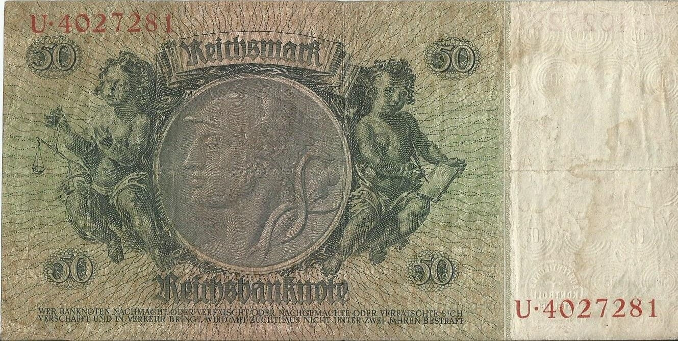 50 marek 1933, U 4027281, stan 3-