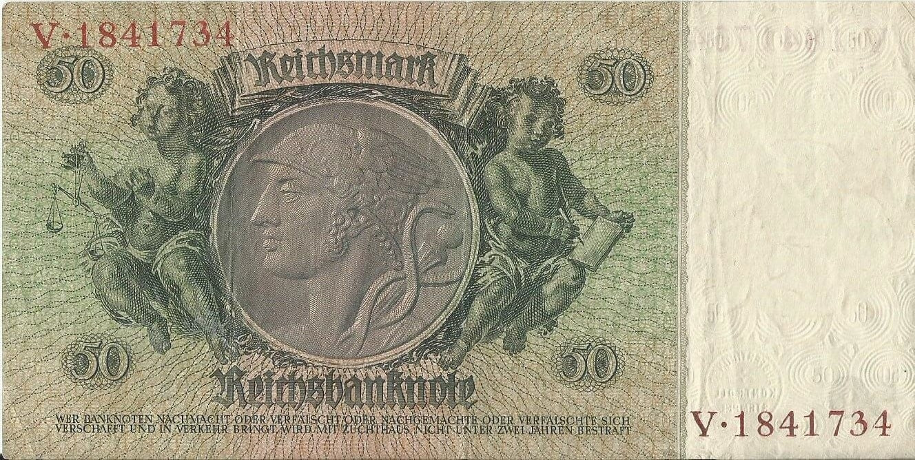 50 marek 1933, V 1841734,  stan 3+