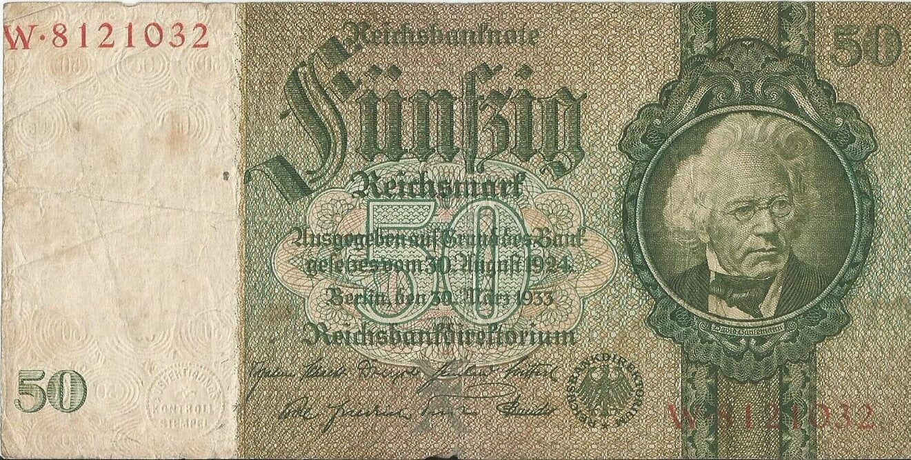 50 marek 1933, W 8121032, stan 3