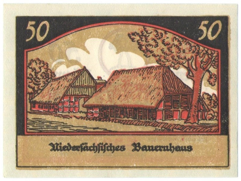 50 Pf banknot zastępczy Borstel