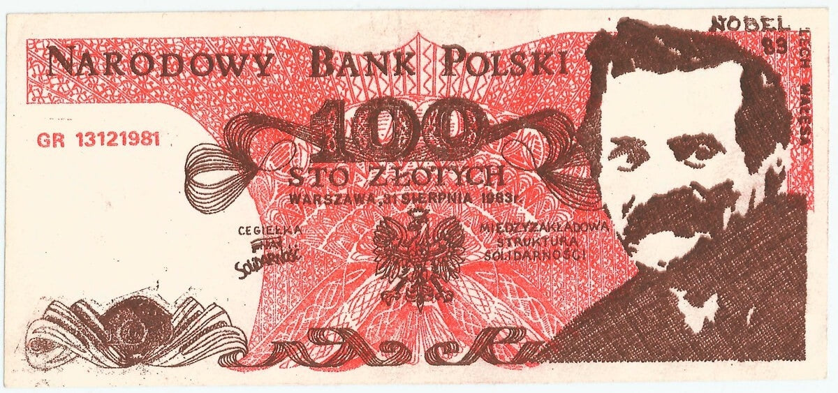 Cegiełka 100 zł 1983, Solidarność z Lechem Wałęsą