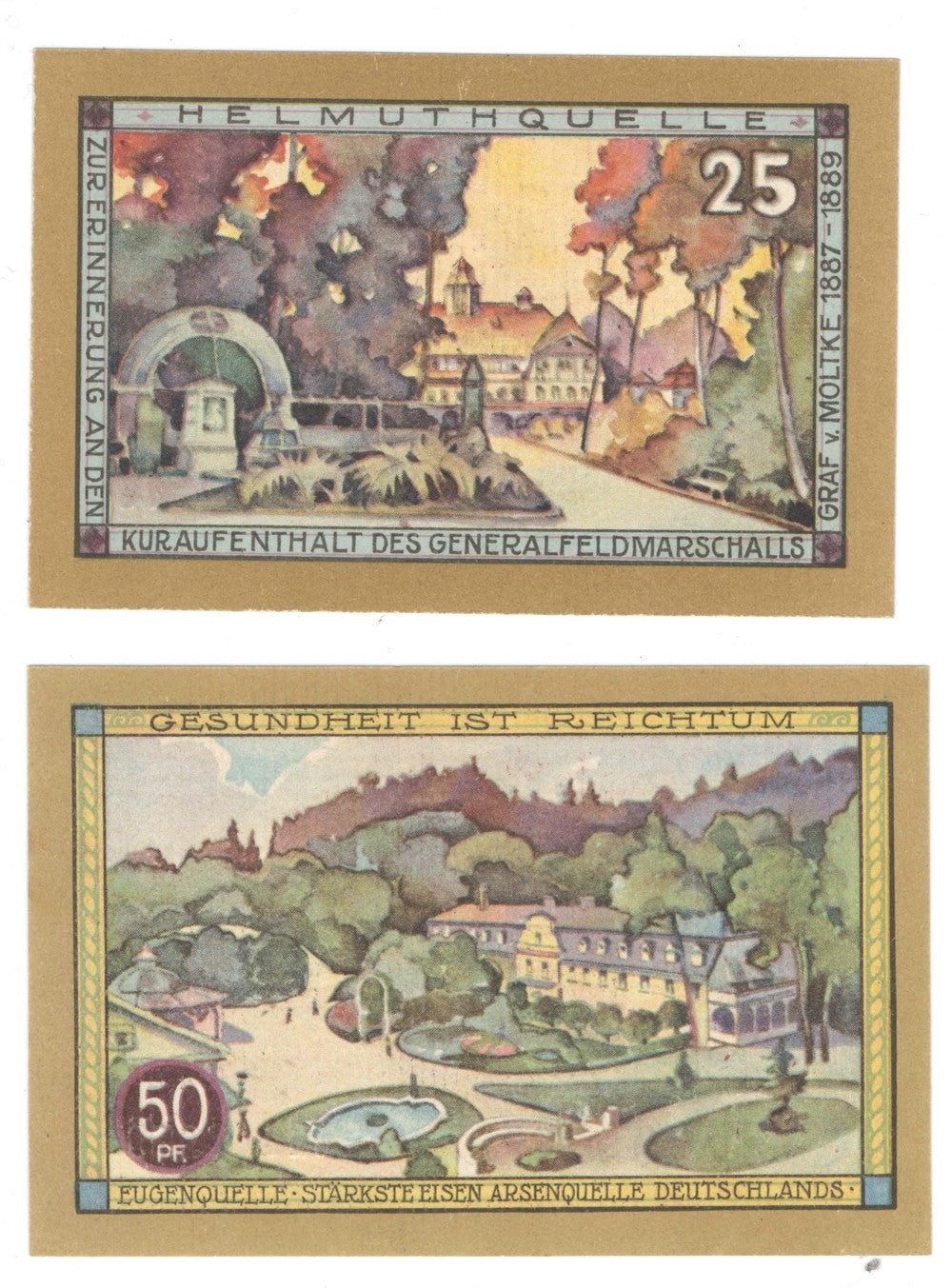 Banknoty zastępcze (notgeldy), Kudowa Zdrój (Bad Kudowa)