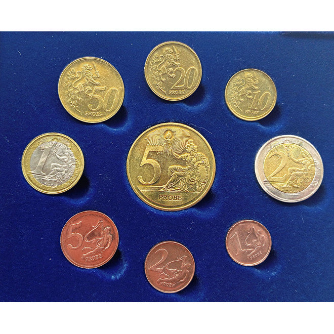 Europa-zestaw euro i eurocent (wzór)