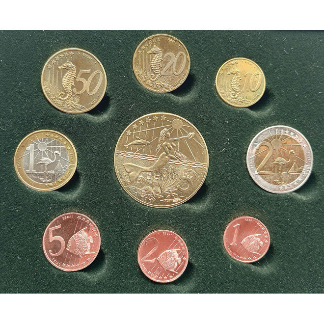 Holandia zestaw euro i eurocent (wzór) 2004