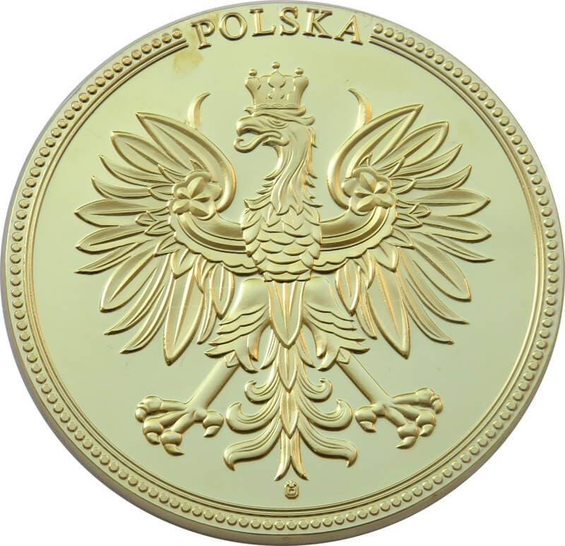 Medal okolicznościowy z wizerunkiem banknotu 50 zł Jan Paweł II