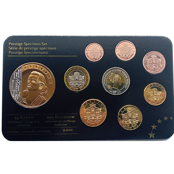 Monako zestaw euro i eurocent (wzór) 2012