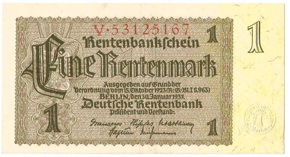 Niemcy, 1 marka 1937, stan 3+