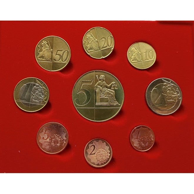 Wyspa Man zestaw euro i eurocent (wzór) 2004